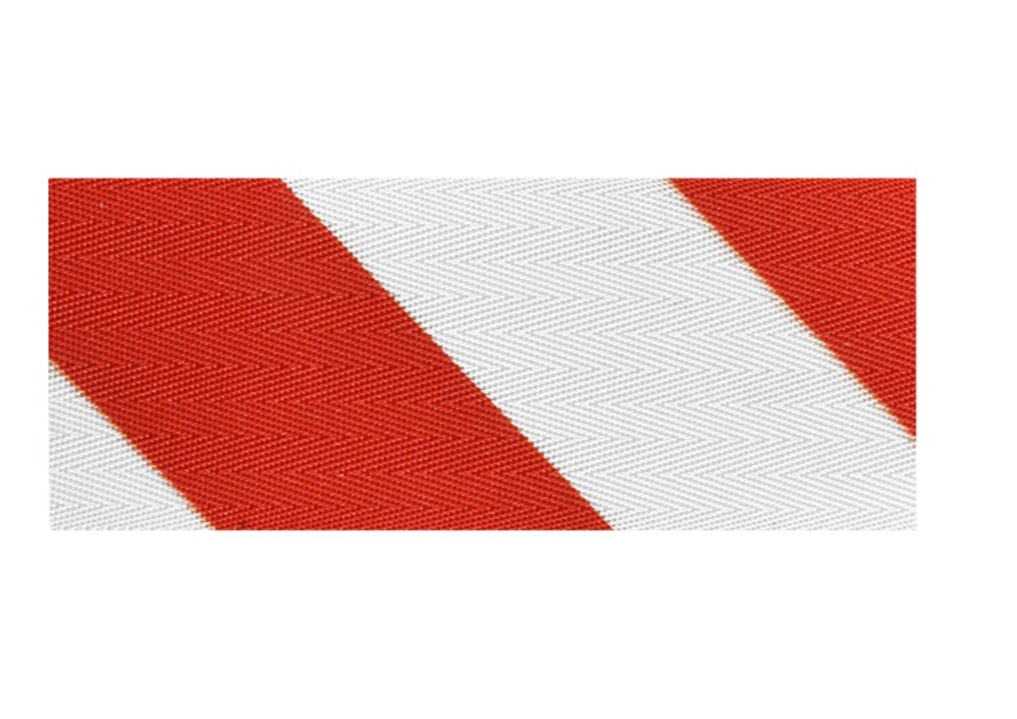 Rojo y blanco diagonal